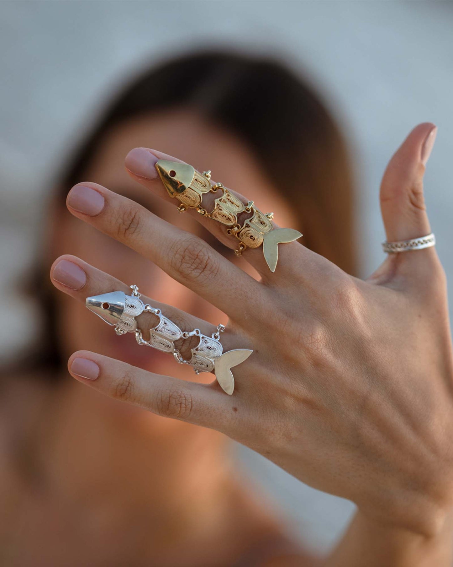 Gold Sardine Ring