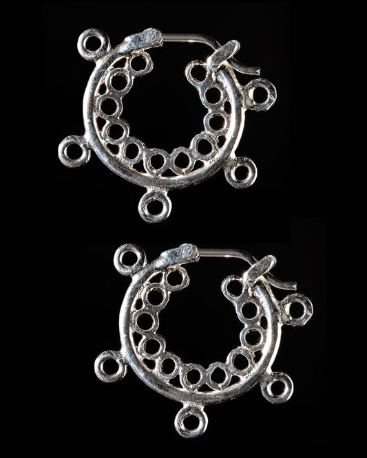 Silver Reliquias Hoops